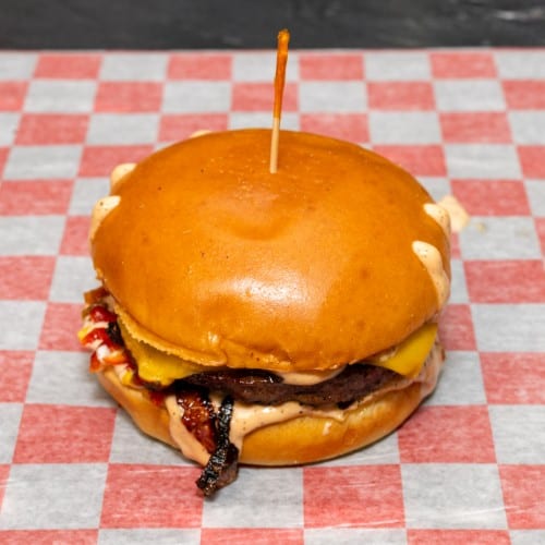 Any 2 burger with 20oz soda.