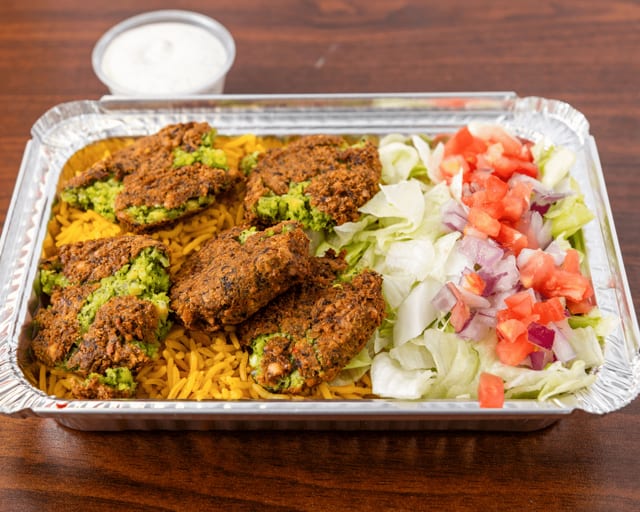 Combo Falafel over Rice.