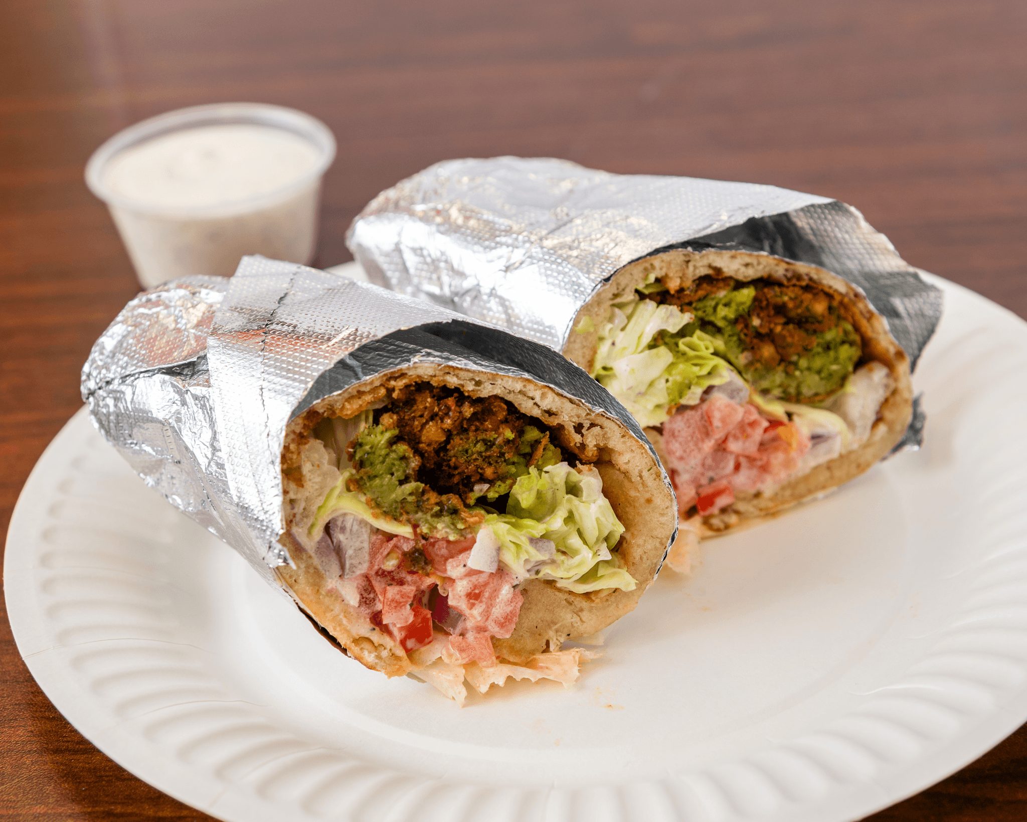 Combo Falafel Gyro.