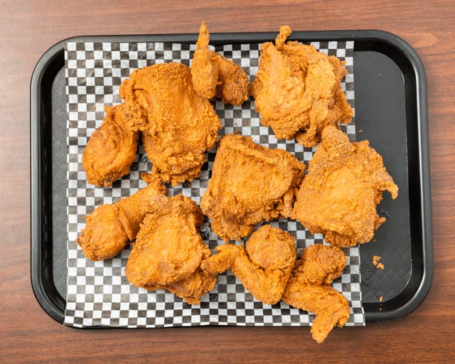 12PC W/ 4 Dinner Roll & LG Fries.