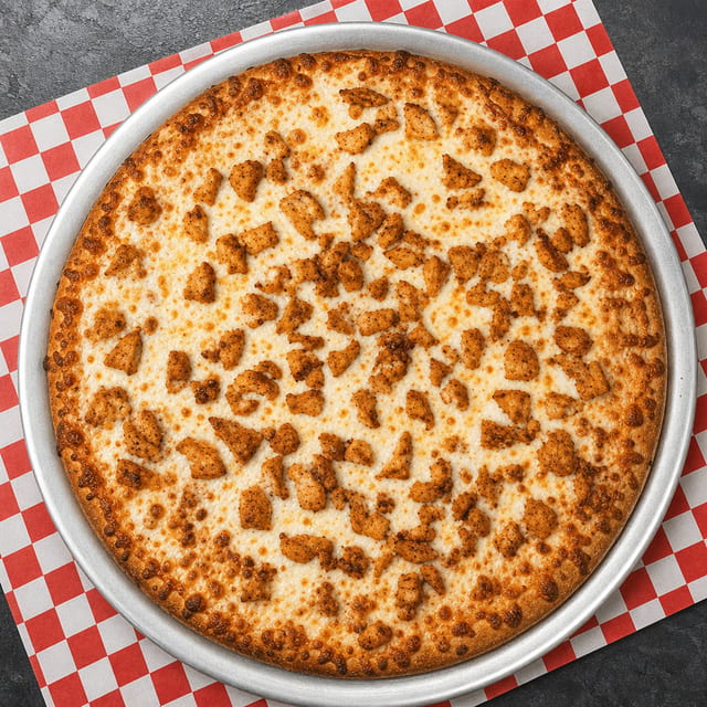 Large BBQ Chicken Pizza.