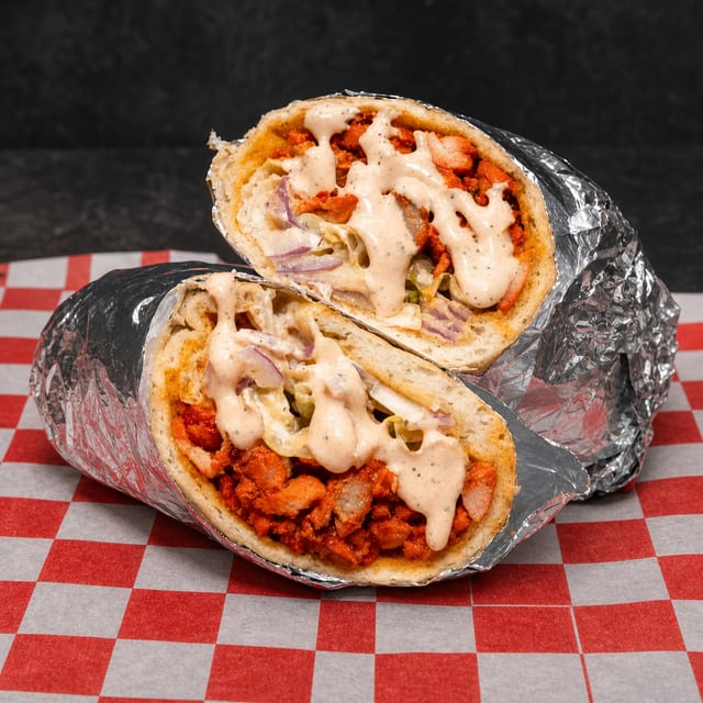 2 CHICKEN GYRO ON PITA.