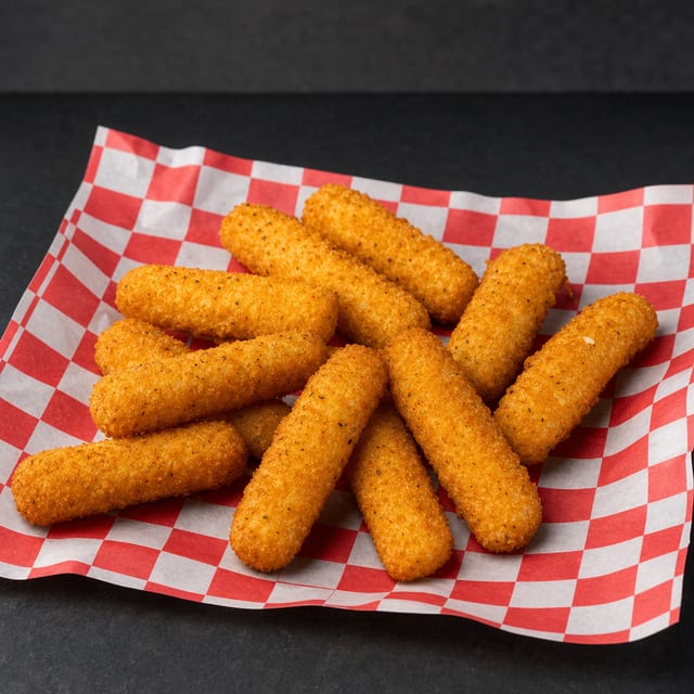 12 Pcs Mozzarella Sticks.