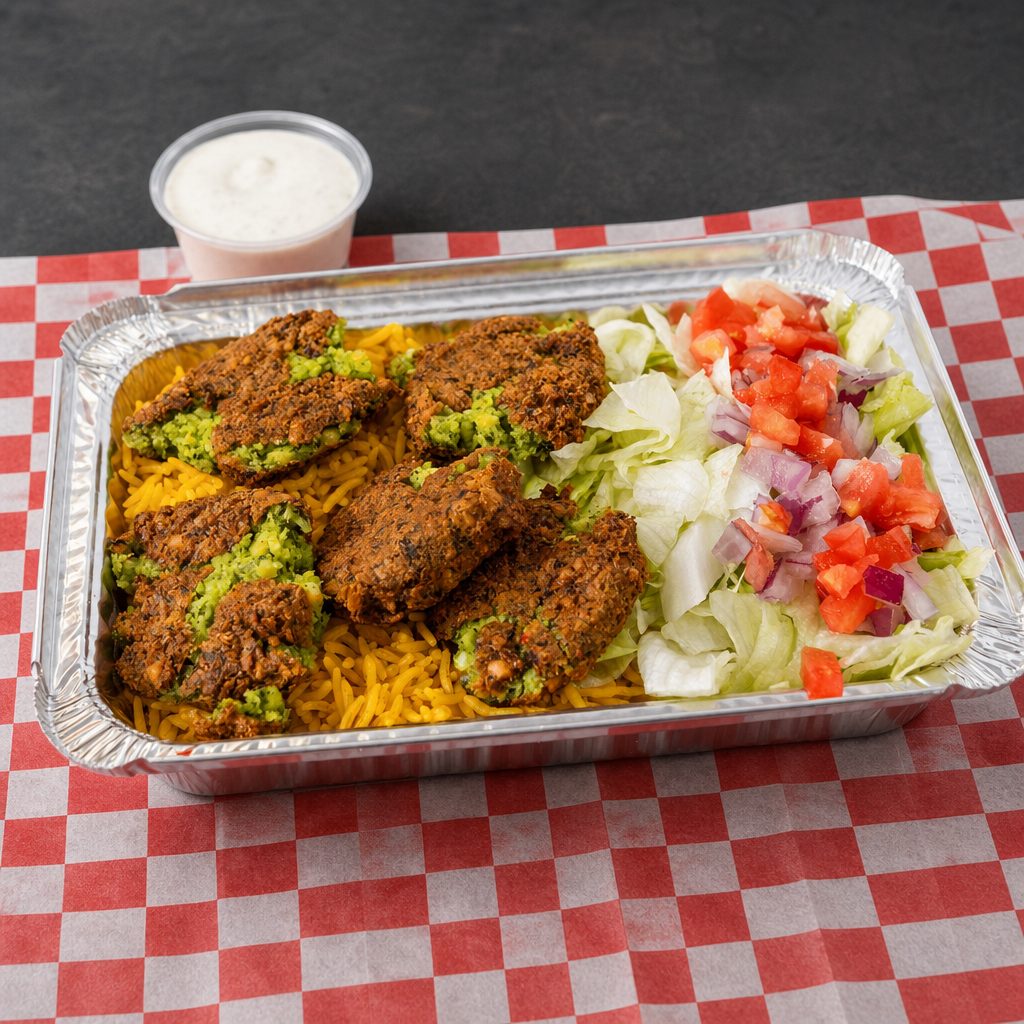 Combo Falafel over Rice.