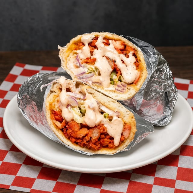 2 CHICKEN GYRO ON PITA.