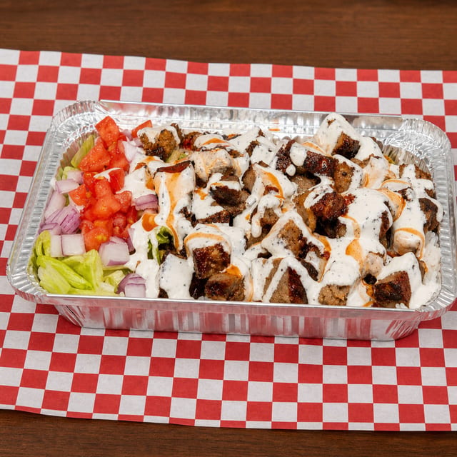 Combo Lamb Over rice.