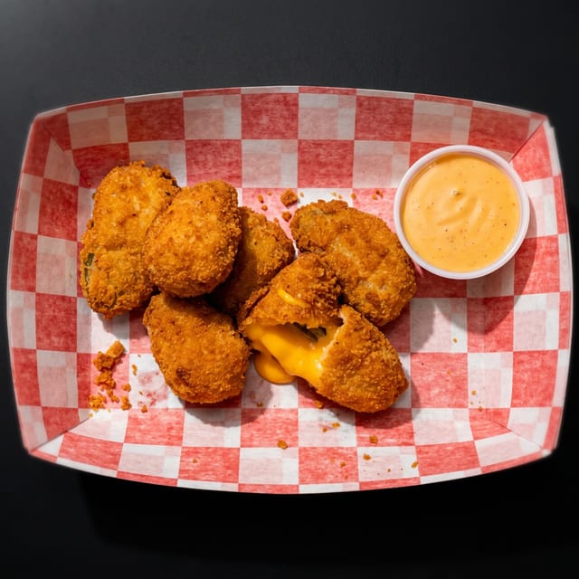 12 Pcs Jalapeño Poppers Only.