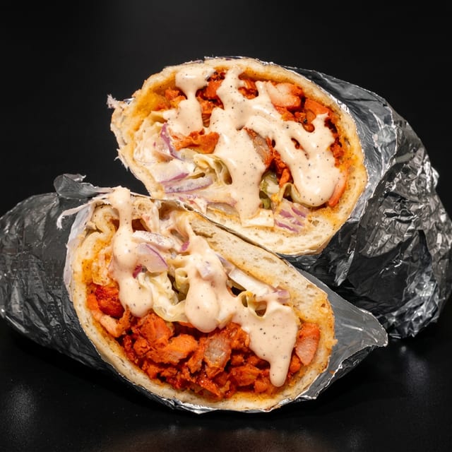2 Chicken Gyro with 20 oz Soda.