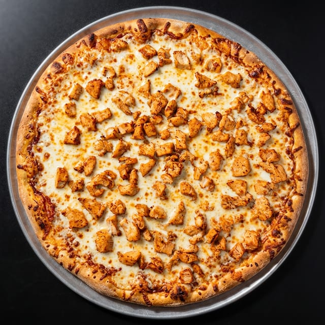 Large BBQ Chicken Pizza.