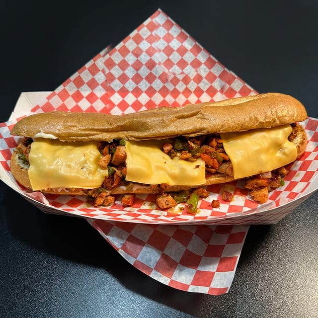 Combo Chicken Cheese Steak.