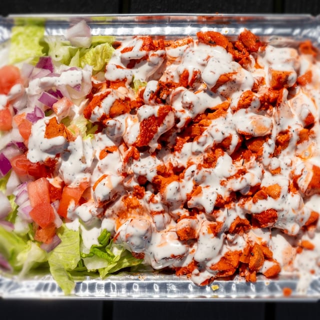 Combo Chicken Over Rice.