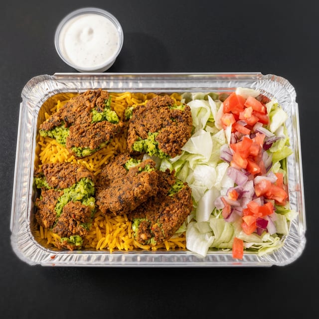 Combo Falafel over Rice.