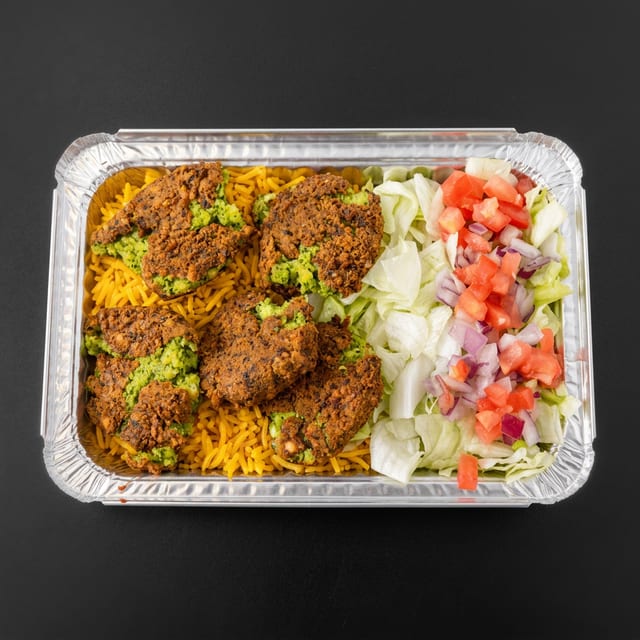 Combo Falafel over Rice.