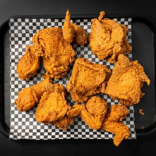 12PC W/ 4 Dinner Roll & LG Fries
