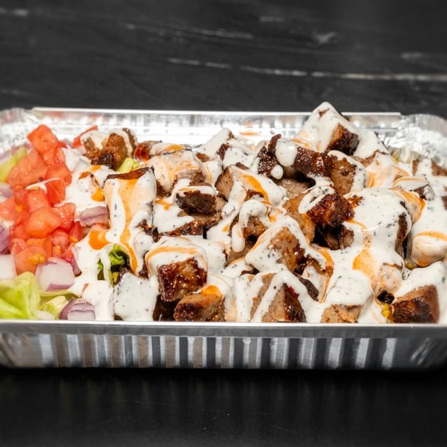 Combo Lamb Over rice.