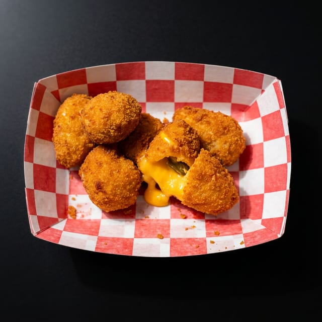 12 Pcs Jalapeño Poppers Only.
