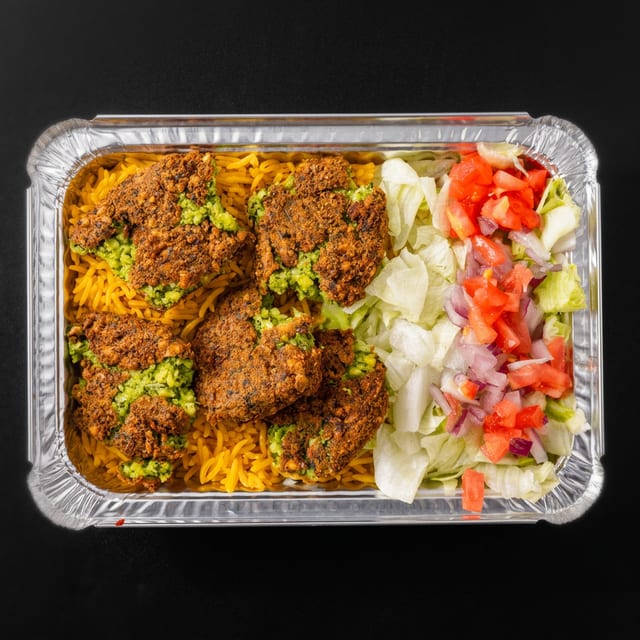 Falafel over Rice.